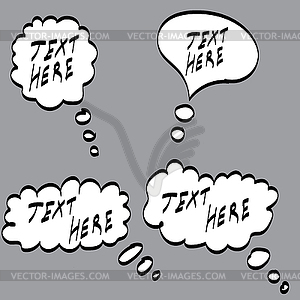 Abstract speech or thought bubble - vector image