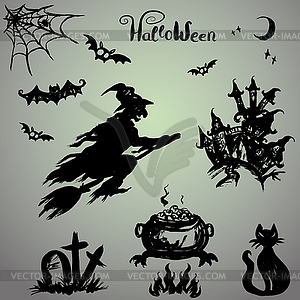 Set Halloween - vector image