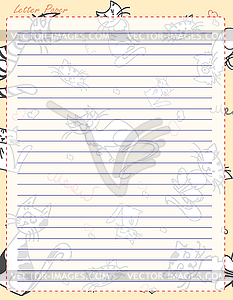 Бумажная страница - изображение в векторе