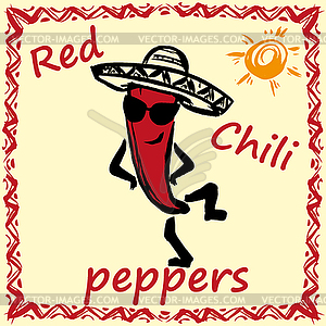 Red chili pepper - vector clipart