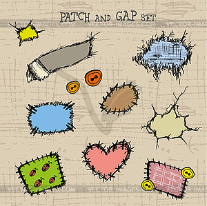 Patches - vector clipart