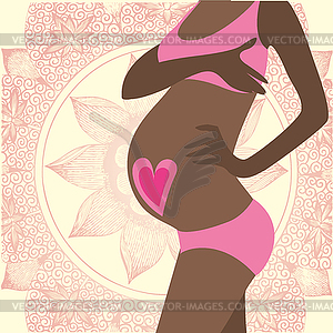 Pregnant woman - vector image