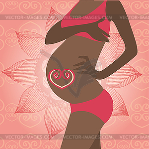 Pregnant woman - vector image