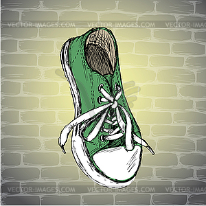 Vintage Sneakers  - vector image