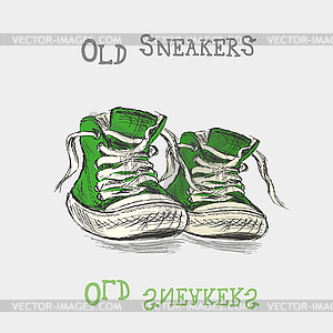 Vintage Sneakers - vector image