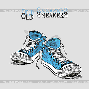 Vintage Sneakers - vector image