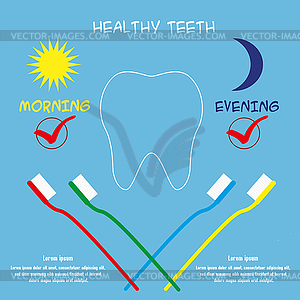 Dental care concept - vector clipart