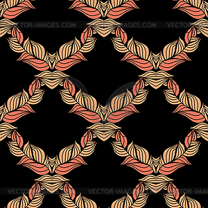 Creative hand-drawn abstract seamless pattern - vector clip art