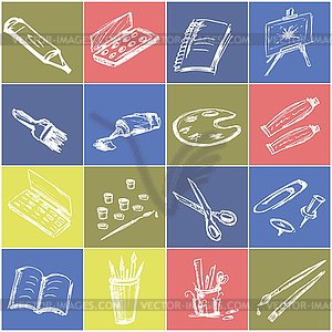 Stationery icon - royalty-free vector clipart