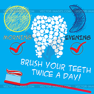 Dental care concept - vector clipart