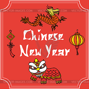 Chinese new year - vector clipart