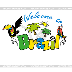 Welcome to Rio - vector image