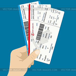 Several boarding passes tickets - vector clip art