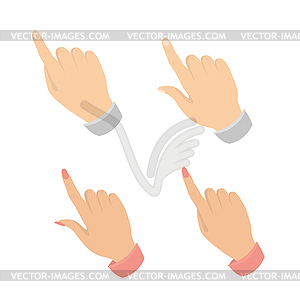 Hand set - vector image