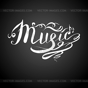 Music logo or background - vector clipart