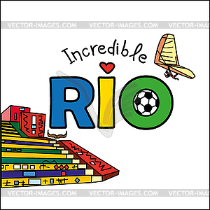 Невероятный Рио - клипарт Royalty-Free