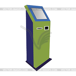 Information kiosk,payment terminal, stand - vector clip art