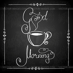 Good Morning coffee - vector clip art