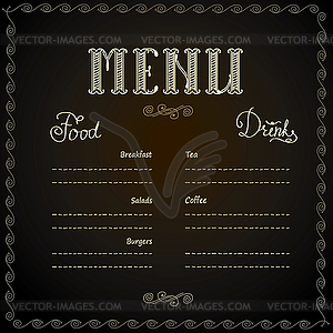 Restaurant or cafe menu design - vector image