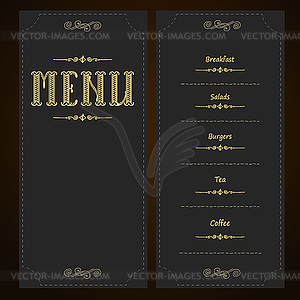 Restaurant or cafe menu design - vector clipart