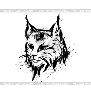 Lynx. Wild cat. Predator - vector clip art