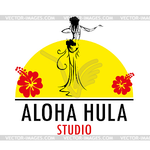 Hawaii logo design template - vector EPS clipart