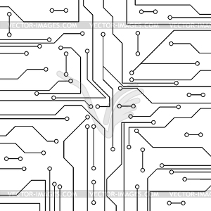 Abstract background with high tech circuit board - vector image