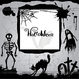 Halloween background - vector image