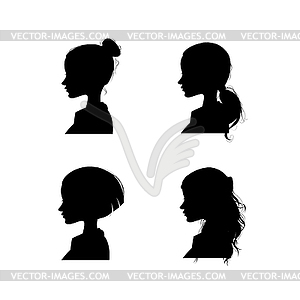 woman silhouette profile face