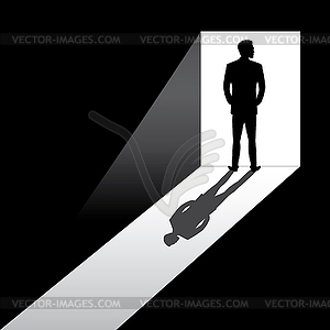 clipart silhouette man