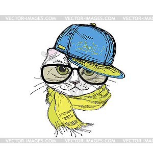 fashionista cartoon clipart cats