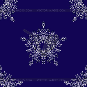 Ethnic seamless pattern with mandalas - vector image