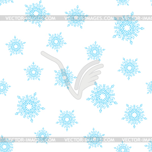 Seamless pattern -snowflakes or mandala - vector clip art