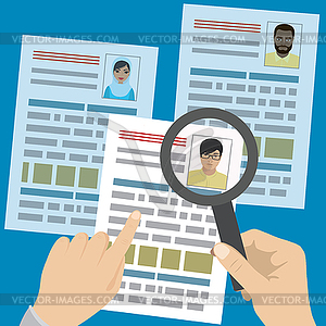 Search job design - vector image