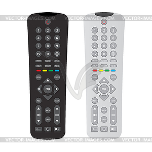 Black and gray remote control with buttons bac - royalty-free vector image