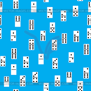 Dominos bones seamless pattern - vector clipart