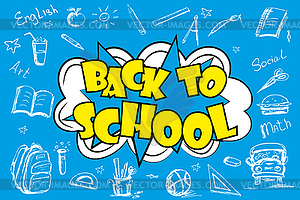 Back to school background Royalty Free Vector Image