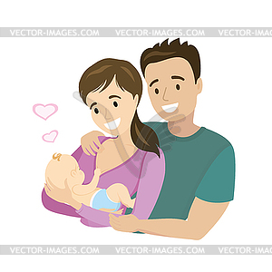 happy married couple clipart