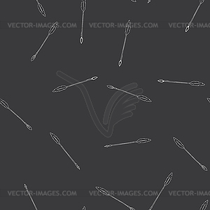 Doodle arrows seamless pattern - vector image