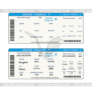 Boarding pass template, - vector image