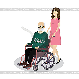 Cartoon young beautiful woman rolls smiling - vector image