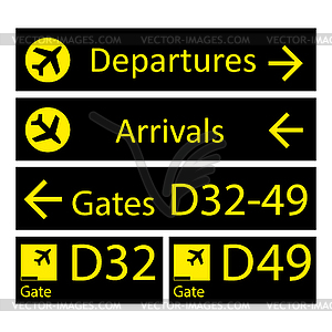 airport sign clipart images