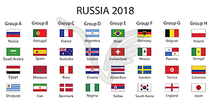 Инфографика о чемпионате мира по футболу FIFA 2018 в России - векторизованное изображение