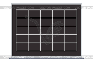 Empty table on blackboard, - vector image