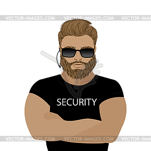 Security man, - vector EPS clipart