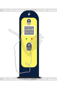 Electric charging station, - vector clipart