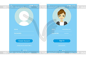 Modern user interface UX, - vector clipart