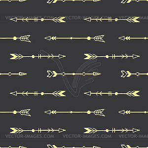 Cute Arrows Seamless Pattern,tribal background - vector clip art