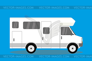 Transport facility - caravan - family car for trave - vector clip art