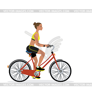 Bicyclist , - vector clipart